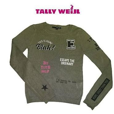 Tally Weijl majica dugih rukava u maslinasto zelenoj boji, ukrašena na lalafo.rs — 1 Tally Weijl majica dugih rukava u maslinasto zelenoj boji, ukrašena — 1