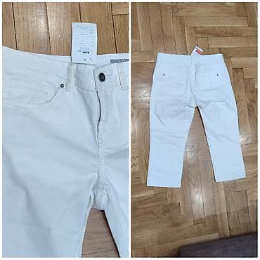 Bele ženske bermude (capri) – Azel - Model: Capri/bermude do pola na lalafo.rs — 2 Bele ženske bermude (capri) – Azel - Model: Capri/bermude do pola — 2