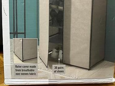 Furniture: Uspravni ormar za obuću sa platnenim prekrivačem - Dimenzije at lalafo.rs — 5 Furniture: Uspravni ormar za obuću sa platnenim prekrivačem - Dimenzije — 5