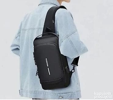 Univerzalna crossbody torbica/ranac preko jednog ramena – crna - na lalafo.rs — 1 Univerzalna crossbody torbica/ranac preko jednog ramena – crna - — 1