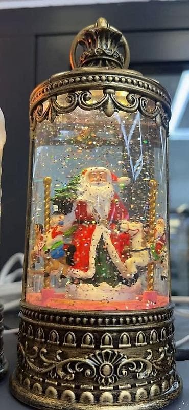 Veliki novogodišnji fenjer sa muzikom i simulacijom snega 30x14cm na lalafo.rs — 1 Veliki novogodišnji fenjer sa muzikom i simulacijom snega 30x14cm — 1