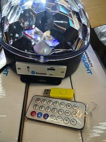 Disko kugla Bluetooth rgb MP3 usb. Disko kugla sa zvučnikom i na lalafo.rs — 2 Disko kugla Bluetooth rgb MP3 usb. Disko kugla sa zvučnikom i — 2