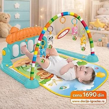 Podloge za igru: Muzička bebi gimnastika – podloga sa lukom i igračkama - Šarena na lalafo.rs — 2 Podloge za igru: Muzička bebi gimnastika – podloga sa lukom i igračkama - Šarena — 2