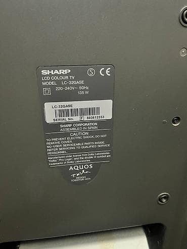 Sharp AQUOS LCD TV, model LC-32GA5E – ekran 32 inča (82 cm na lalafo.rs — 4 Sharp AQUOS LCD TV, model LC-32GA5E – ekran 32 inča (82 cm — 4