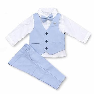 Children's Items: Dečiji svečani komplet (4 dela) – svetloplava boja - Košulja: bela at lalafo.rs — 1 Children's Items: Dečiji svečani komplet (4 dela) – svetloplava boja - Košulja: bela — 1
