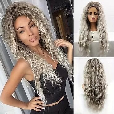 Duga talasasta perika – sivo‑pepper (ombre) nijansa - Stil: dugi at lalafo.rs — 2 Duga talasasta perika – sivo‑pepper (ombre) nijansa - Stil: dugi — 2