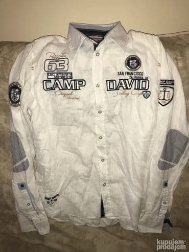 Original CAMP DAVID kosulja M NOVA 100% Line Ramena 46cm, duzina na lalafo.rs Original CAMP DAVID kosulja M NOVA 100% Line Ramena 46cm, duzina