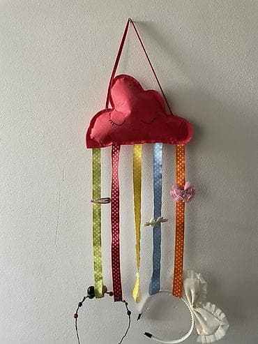 Zidni držač za gumice, šnale i trake za kosu – dekorativni organizer u na lalafo.rs — 1 Zidni držač za gumice, šnale i trake za kosu – dekorativni organizer u — 1