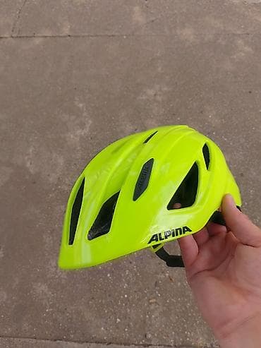 Oprema za bicikliste: Alpina biciklistička kaciga – fluorescentno žuta obim 50-55 - Brend na lalafo.rs — 1 Oprema za bicikliste: Alpina biciklistička kaciga – fluorescentno žuta obim 50-55 - Brend — 1