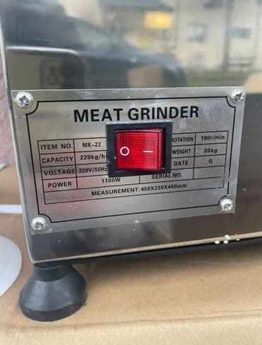‼️NOVA I VEOMA KVALITETNA MAŠINA ZA MLEVENJE MESA MK-22‼️ Cena: 190 at lalafo.rs ‼️NOVA I VEOMA KVALITETNA MAŠINA ZA MLEVENJE MESA MK-22‼️ Cena: 190