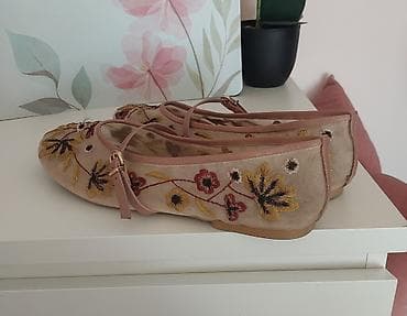 ZARA baletanke sa kaišićem – mrežasta tkanina sa cvetnim vezom - na lalafo.rs — 5 ZARA baletanke sa kaišićem – mrežasta tkanina sa cvetnim vezom - — 5