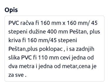 Coal and wood: PVC račve i cevi, cena je za sve at lalafo.rs — 3 Coal and wood: PVC račve i cevi, cena je za sve — 3