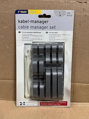 Home & Garden: TCM Tchibo set za organizaciju kablova – Cable Manager Set (20 delova) at lalafo.rs — 1 Home & Garden: TCM Tchibo set za organizaciju kablova – Cable Manager Set (20 delova) — 1