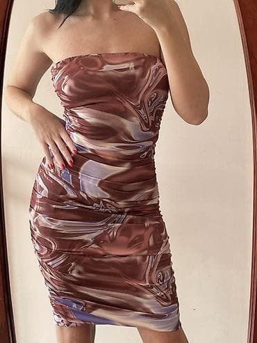 Ženska BLONDY haljina – midi dužina, bodycon kroj. - Materijal na lalafo.rs Ženska BLONDY haljina – midi dužina, bodycon kroj. - Materijal