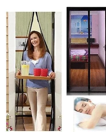 reket za komarce: Magnetna mreža protiv insekata za vrata - Dimenzije: 100 x 210 cm - at lalafo.rs — 3 reket za komarce: Magnetna mreža protiv insekata za vrata - Dimenzije: 100 x 210 cm - — 3