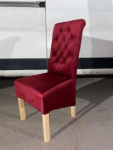 Tapacirane trpezarijske stolice sa visokim naslonom - Dizajn na lalafo.rs Tapacirane trpezarijske stolice sa visokim naslonom - Dizajn