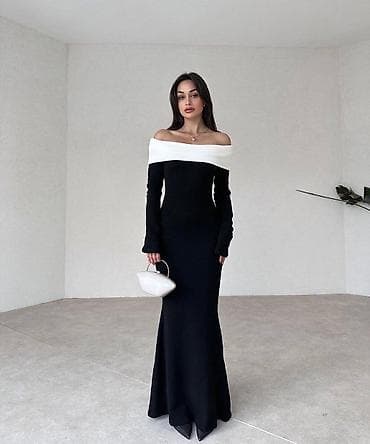 Elegantna duga haljina sa otkrivenim ramenima - Model: duga, uska na lalafo.rs Elegantna duga haljina sa otkrivenim ramenima - Model: duga, uska