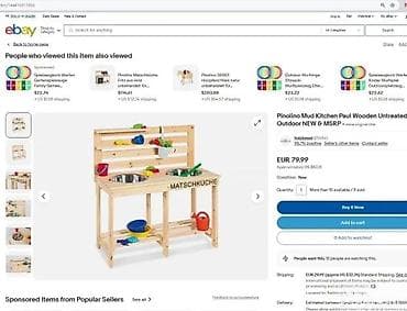 Kreativne i edukativne igračke: Drvena “mud kitchen” kuhinja za igru – Pinolino Paul - Materijal na lalafo.rs — 4 Kreativne i edukativne igračke: Drvena “mud kitchen” kuhinja za igru – Pinolino Paul - Materijal — 4