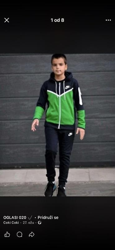 Dečiji sportski komplet – gornji deo sa kapuljačom i donji deo na lalafo.rs — 1 Dečiji sportski komplet – gornji deo sa kapuljačom i donji deo — 1