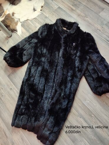 L, Sa postavom, Veštačko krzno, bоја - Crna na lalafo.rs L, Sa postavom, Veštačko krzno, bоја - Crna