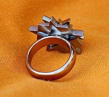 Prsten trostruki PENTAGRAM. Kombinacija žuto/ belo \"zlato\"" na lalafo.rs Prsten trostruki PENTAGRAM. Kombinacija žuto/ belo \"zlato\""