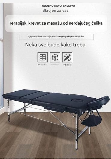 Predstavljamo terapeutski krevet za masažu sa okvirom od nerđajućeg na lalafo.rs Predstavljamo terapeutski krevet za masažu sa okvirom od nerđajućeg