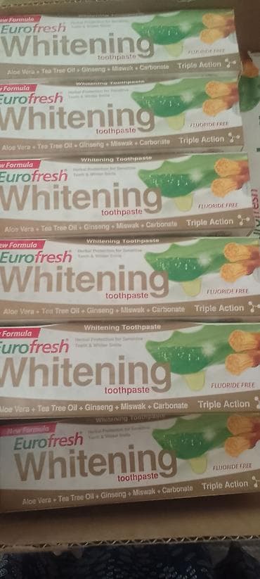 Eurofresh Whitening – biljna pasta za zube bez fluora - Beljenje zuba na lalafo.rs Eurofresh Whitening – biljna pasta za zube bez fluora - Beljenje zuba