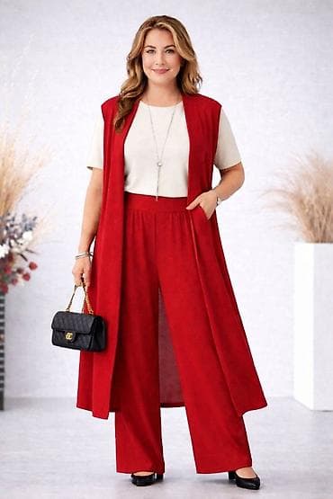 Ženski trodelni komplet – prsluk, pantalone i majica gs - Elegantni na lalafo.rs — 2 Ženski trodelni komplet – prsluk, pantalone i majica gs - Elegantni — 2