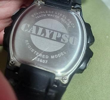 Muški sat, Calypso, sa crnom silikonskom narukvicom korišćen ali na lalafo.rs — 4 Muški sat, Calypso, sa crnom silikonskom narukvicom korišćen ali — 4