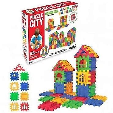 Creative & Educational Toys: Puzzle City – kreativni set za slaganje - Set sadrži 128 velikih at lalafo.rs — 1 Creative & Educational Toys: Puzzle City – kreativni set za slaganje - Set sadrži 128 velikih — 1