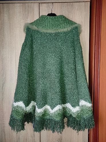 kozna jakna sa: Pletena zelena pelerina - Model: pelerina/kapa sa dugmadim po celoj na lalafo.rs — 5 kozna jakna sa: Pletena zelena pelerina - Model: pelerina/kapa sa dugmadim po celoj — 5