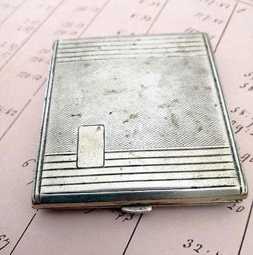 Vintage Kraft Alpacca tabakera, označena, Robert Kraft. ANTIKVITET na lalafo.rs — 5 Vintage Kraft Alpacca tabakera, označena, Robert Kraft. ANTIKVITET — 5