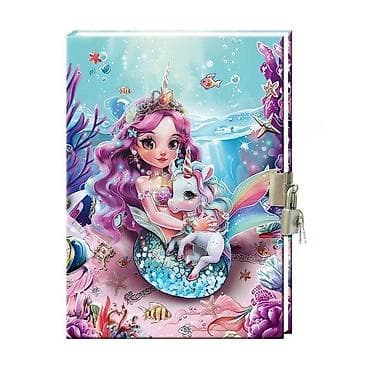 Dnevnik sa katancem – sirena i jednorog - Tvrde korice sa sjajnim na lalafo.rs Dnevnik sa katancem – sirena i jednorog - Tvrde korice sa sjajnim