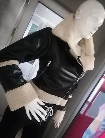 Ženska kraća jakna sa krznenom postavom (aviator/biker stil) - na lalafo.rs — 6 Ženska kraća jakna sa krznenom postavom (aviator/biker stil) - — 6