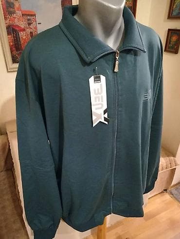 Novi muski duks sa kragnom u velikom broju Benx 5XL Zeleni na lalafo.rs — 3 Novi muski duks sa kragnom u velikom broju Benx 5XL Zeleni — 3