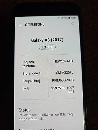 Samsung Galaxy A3 2017 Telefon je ispravan, lepo radi, brzo otvara na lalafo.rs — 9 Samsung Galaxy A3 2017 Telefon je ispravan, lepo radi, brzo otvara — 9