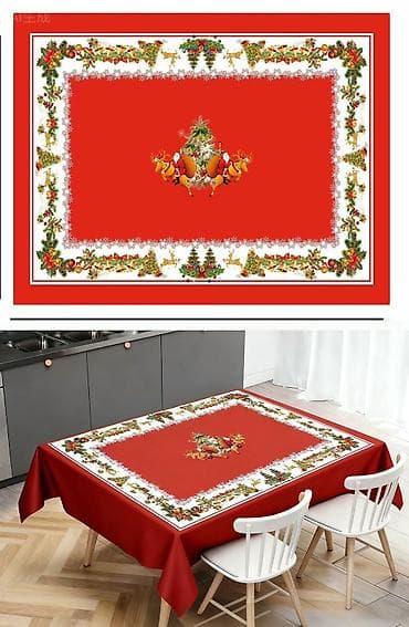 Textile: Novogodisnji Ukrasni Stolnjaci NOVO Vise Dezena AKCIJA Cene nisu at lalafo.rs — 1 Textile: Novogodisnji Ukrasni Stolnjaci NOVO Vise Dezena AKCIJA Cene nisu — 1
