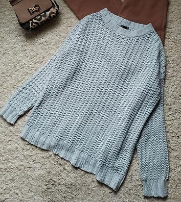 H&M svetlo plavi dugački džemper u velicini M/L. oversized at lalafo.rs — 1 H&M svetlo plavi dugački džemper u velicini M/L. oversized — 1