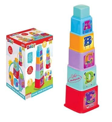 Igračke: Kocke za slaganje – Square Tower Shape Sorter - Set kvadratnih na lalafo.rs Igračke: Kocke za slaganje – Square Tower Shape Sorter - Set kvadratnih