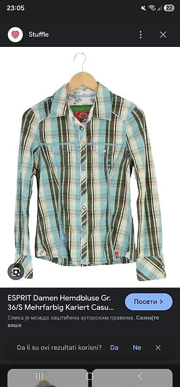 za svaki dan: ESPRIT ženska košulja/bluza na dugmad, veličina 36/S. Karirani dezen u at lalafo.rs — 1 za svaki dan: ESPRIT ženska košulja/bluza na dugmad, veličina 36/S. Karirani dezen u — 1