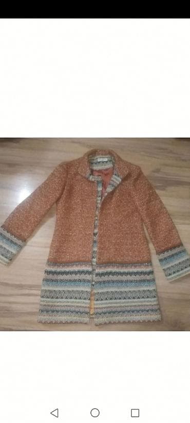 Ženski dugi kaput/kaputić od tkanog štofa u terakota (kajsija-rđastoj) na lalafo.rs Ženski dugi kaput/kaputić od tkanog štofa u terakota (kajsija-rđastoj)