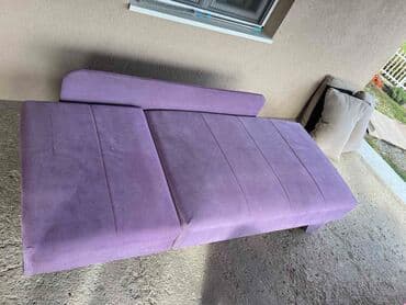 Sofe i kaučevi: Ljubičasta sofa na razvlačenje - Kompaktna dvosede/sofa sa funkcijom na lalafo.rs Sofe i kaučevi: Ljubičasta sofa na razvlačenje - Kompaktna dvosede/sofa sa funkcijom