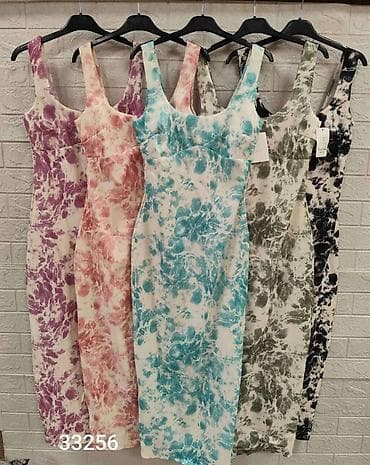 cista koza broj: Midi haljina bez rukava sa tie-dye printom gs - Kroj: uska silueta na lalafo.rs — 3 cista koza broj: Midi haljina bez rukava sa tie-dye printom gs - Kroj: uska silueta — 3