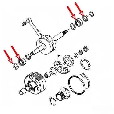 Set semeringa radilice – Platinum Bearings - Namenjeno za zaptivanje at lalafo.rs — 1 Set semeringa radilice – Platinum Bearings - Namenjeno za zaptivanje — 1