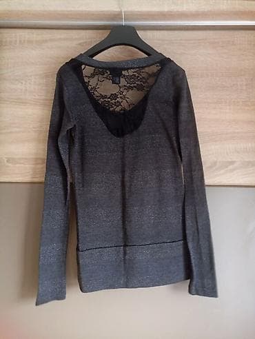 Ženska bluza sa dugim rukavima Opis: - Tamno siva bluzica od mekanog na lalafo.rs — 2 Ženska bluza sa dugim rukavima Opis: - Tamno siva bluzica od mekanog — 2