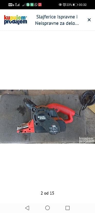 Slajferice Ispravne i Neispravne za delove 1. Black&Decker KA88 na lalafo.rs — 2 Slajferice Ispravne i Neispravne za delove 1. Black&Decker KA88 — 2