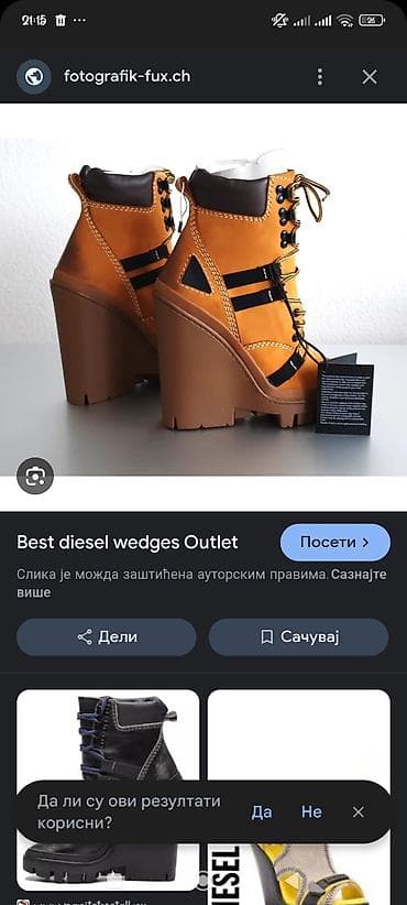 Samo VIBER Diesel ženske čizme na punu petu (wedges) 36 broj,placene na lalafo.rs — 2 Samo VIBER Diesel ženske čizme na punu petu (wedges) 36 broj,placene — 2