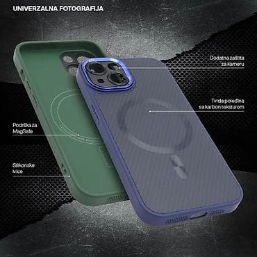 Futrola CARBON MagSafe za iPhone 11 (6.1) plava (small camera) na lalafo.rs — 2 Futrola CARBON MagSafe za iPhone 11 (6.1) plava (small camera) — 2