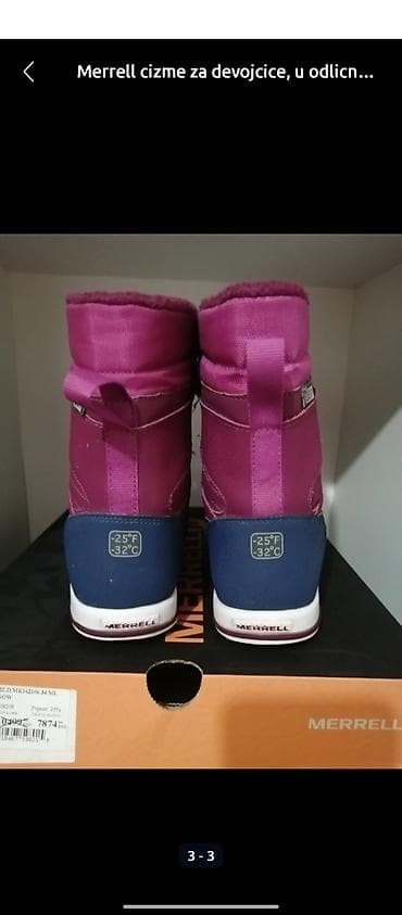 Merrell cizme za devojcice, u odlicnom stanju.
Broj 34 at lalafo.rs — 3 Merrell cizme za devojcice, u odlicnom stanju.
Broj 34 — 3