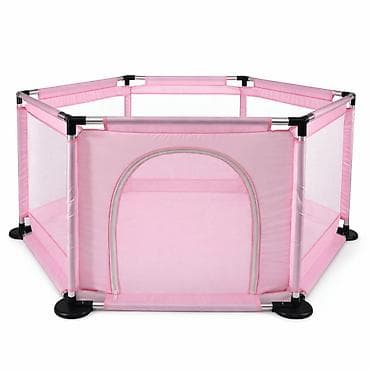 Ružičasti heksagonalni ogradak za bebe/decu - Prostran heksagonalni na lalafo.rs Ružičasti heksagonalni ogradak za bebe/decu - Prostran heksagonalni